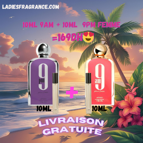 10ml 9AM + 10ml  9PM Femme