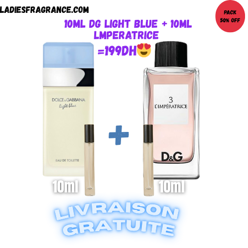 10ml dG LIGHT BLUE + 10ml Lmperatrice