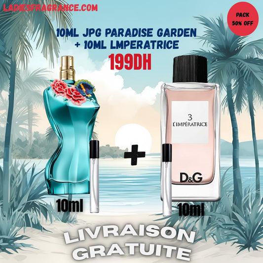 10ml JPG paradise garden  + 10ml Lmperatrice